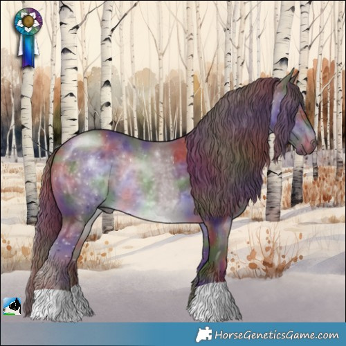 Horse Color:Nacre Chocolate Brown Chinchilla 