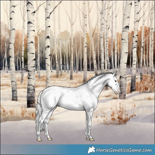 Horse Color:Liver Chestnut Mushroom Sabino Splash 