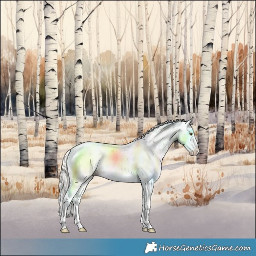 Horse Color:Liver Chestnut Mushroom Sabino Splash 