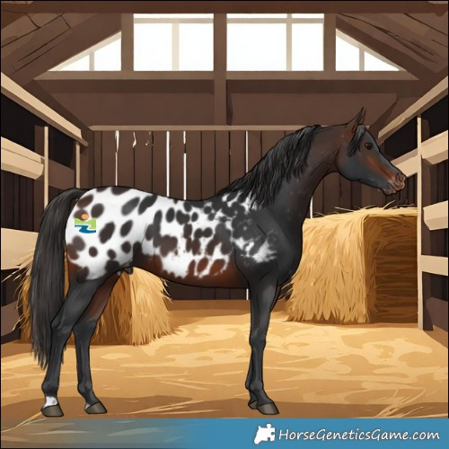 Horse Color:Brown Near Leopard 