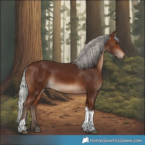 Horse Color:White Spotted Silver Bay Tobiano 