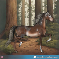 Horse Color:Gray Platinum White Spotted Liver Chestnut  and Liver Chestnut Mushroom Tobiano 