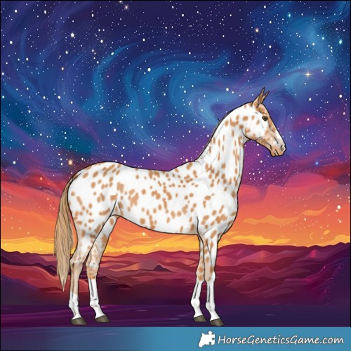 Horse Color:Chestnut Near Leopard 