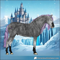 Horse Color:Void Painted Smoky Creme Chinchilla Ice Roan