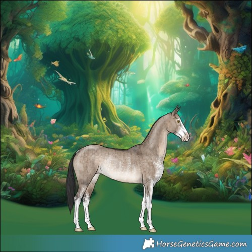 Horse Color:Brown Dun Sabino Rabicano Brindle 