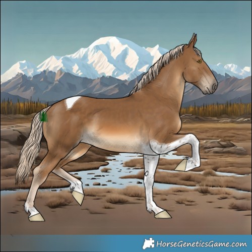Horse Color:Chocolate Palomino Tobiano
