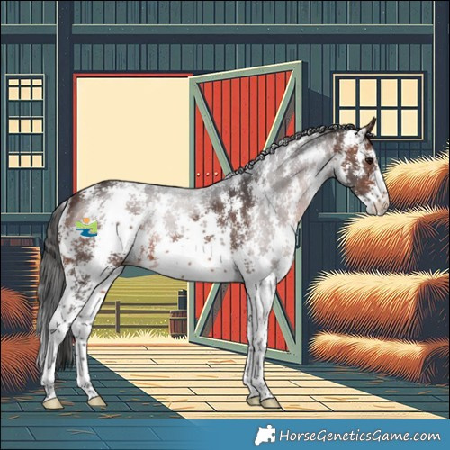 Horse Color:Brown Sabino Rabicano 