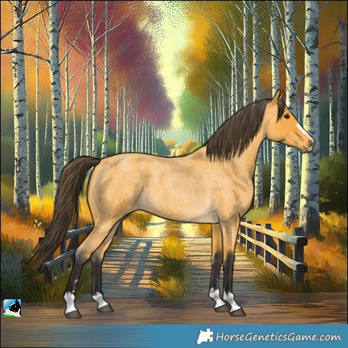 Horse Color:Buckskin Roan 