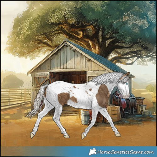 Horse Color:Silver Buckskin Splash Tobiano 