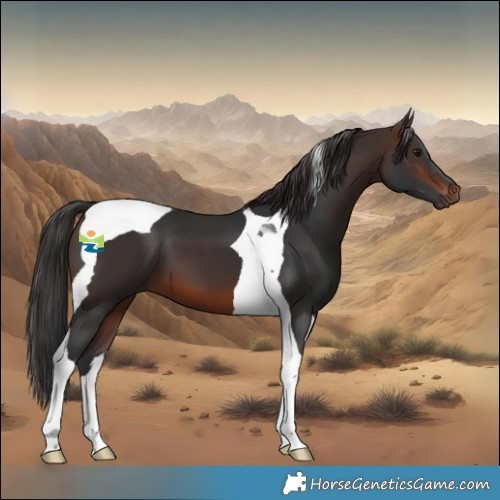 Horse Color:Brown Tobiano 