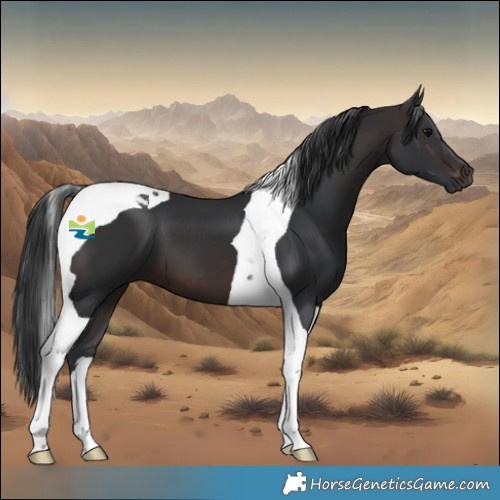 Horse Color:Brown Tobiano 