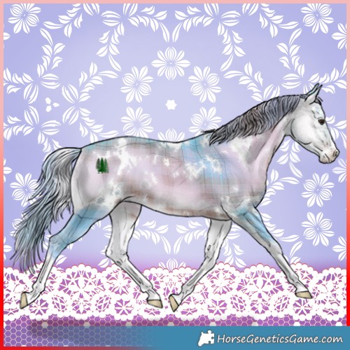 Horse Color:Watercolor Plaid  White Spotted Liver Red Onyx 