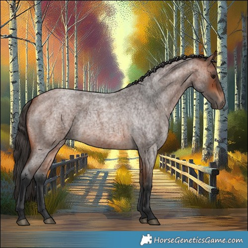 Horse Color:Bay Roan 
