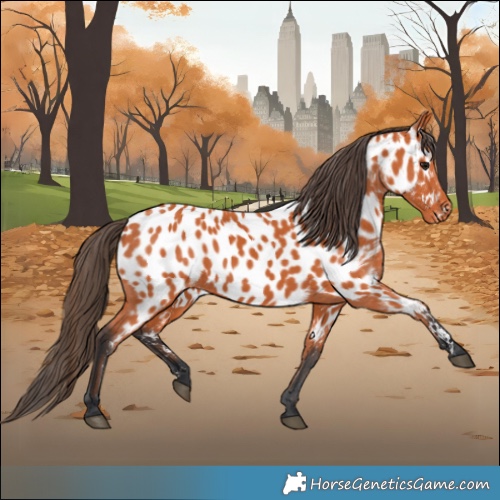 Horse Color:Bay Appaloosa 