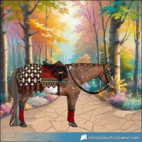 Horse Color:Bay Blanket and Bay Frame Blanket
