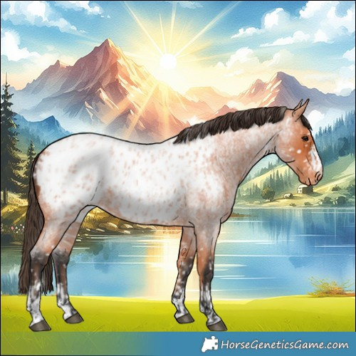 Horse Color:Bay Roan Appaloosa  and Bay Roan Appaloosa 