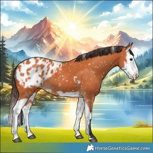 Horse Color:Bay Appaloosa  and Bay Splash Appaloosa 