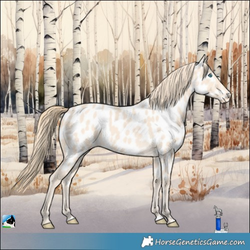 Horse Color:Perlino Appaloosa