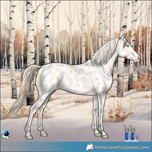 Horse Color:Perlino Appaloosa 