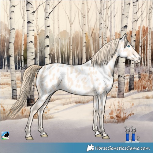 Horse Color:Perlino Appaloosa 