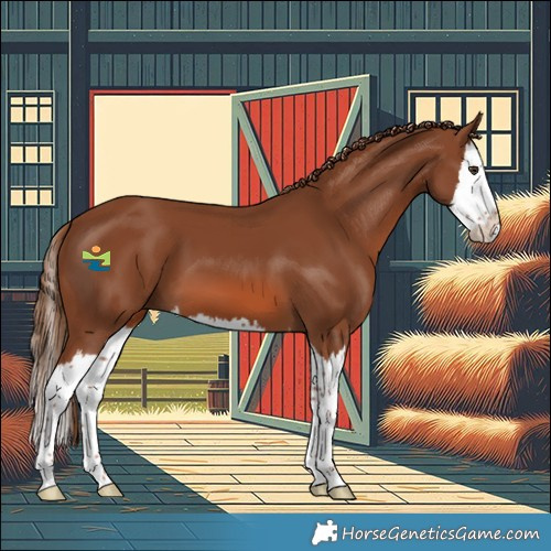 Horse Color:Chestnut Splash 