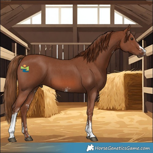 Horse Color:Chestnut Sabino 