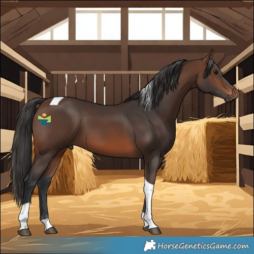 Horse Color:Brown Tobiano 