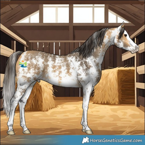 Horse Color:Buckskin Sabino Splash 