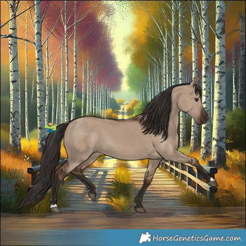 Horse Color:Liver Red Dun Rabicano 