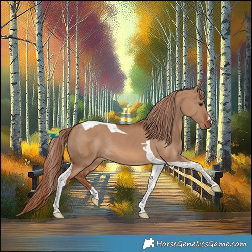 Horse Color:Red Dun Tobiano Rabicano