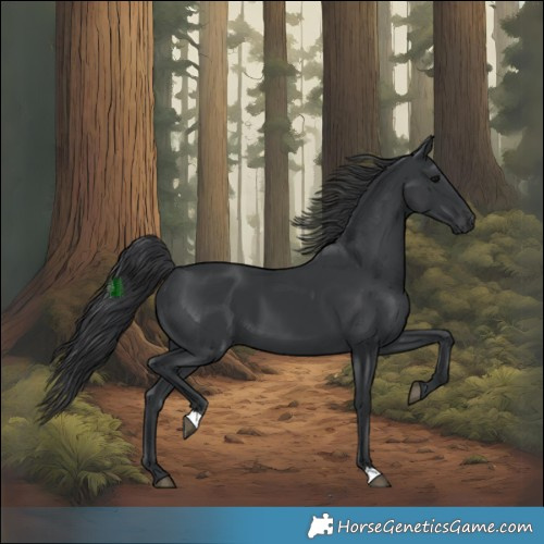 Horse Color:Black 