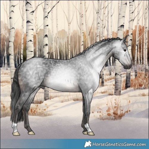 Horse Color:Gray Brown Ice Mushroom 