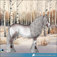 Horse Color:Chocolate Silver Brown Chinchilla Onyx Rabicano 