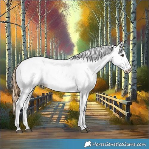 Horse Color:White Spotted Chestnut 