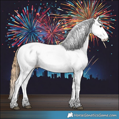 Horse Color:White Spotted Chestnut 