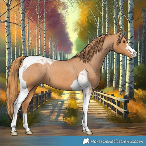 Horse Color:Chestnut Tobiano Appaloosa 