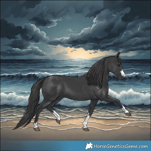 Horse Color:Black 