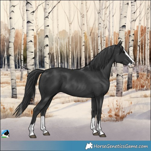 Horse Color:Black Splash 