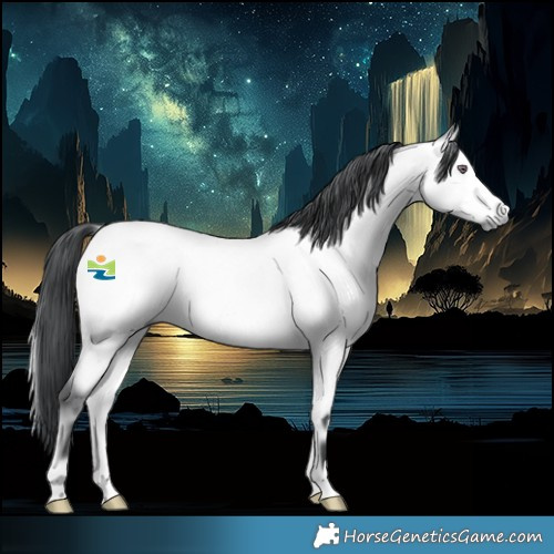 Horse Color:Bay Chinchilla Onyx Rabicano 