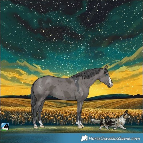 Horse Color:Grullo Merle