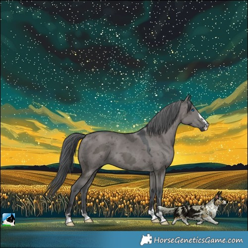 Horse Color:Grullo Merle