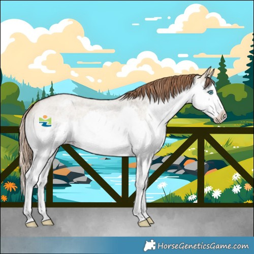 Horse Color:Bay Roan Dun Splash Varnish 
