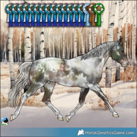 Horse Color:Powder White White Spotted Liver Chestnut Mushroom