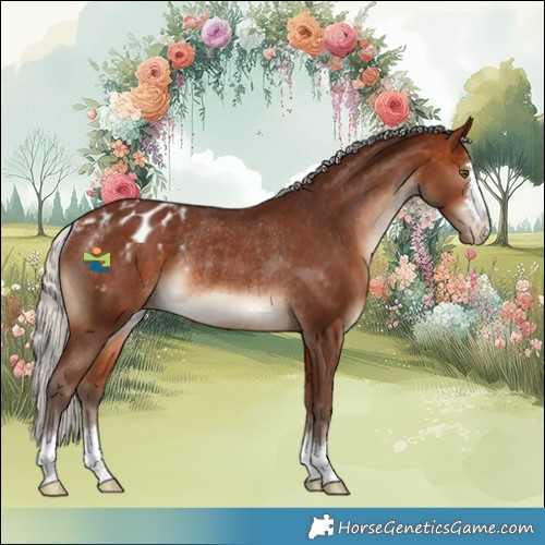 Horse Color:Silver Bay Appaloosa Rabicano 