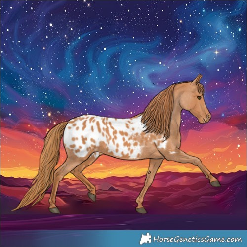 Horse Color:Chestnut Near Leopard