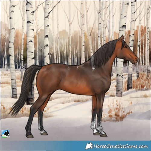 Horse Color:Powder White Bay