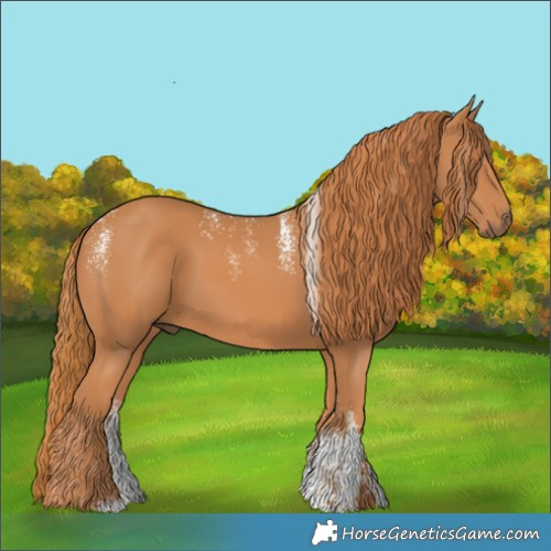 Horse Color:Powder White Chestnut 