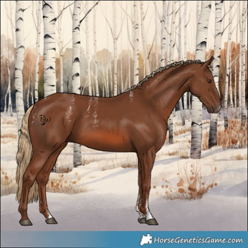 Horse Color:Powder White Chestnut 