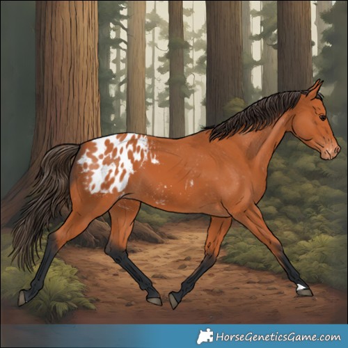 Horse Color:Bay Appaloosa 