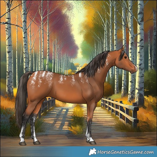 Horse Color:Powder White Bay 